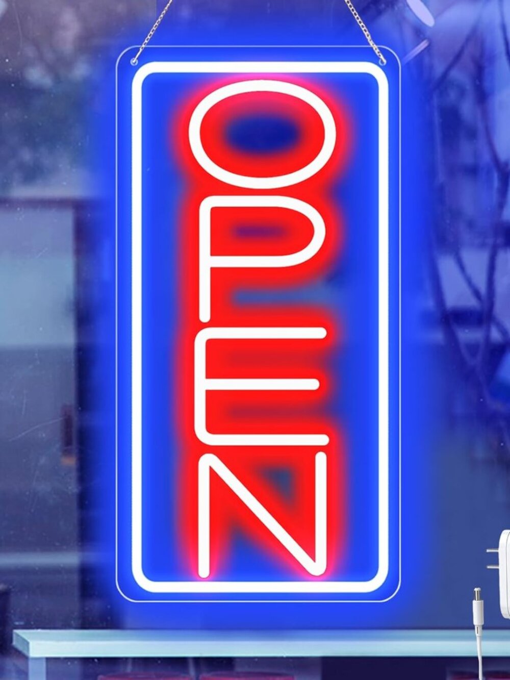 16.5" X 9" Led Neon Open Signs for Business 12V/2A Ultra Bright Led Neon Open Si
